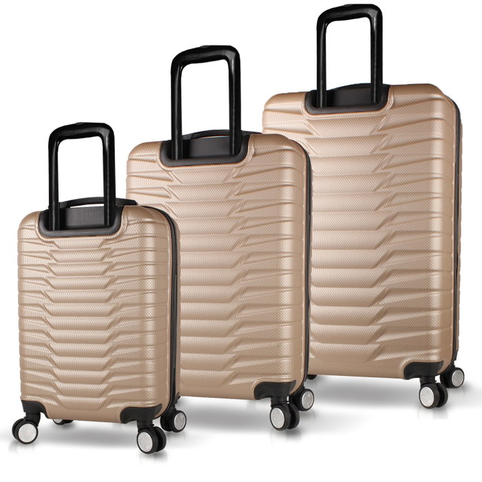 Zoozie Bags Juego de Maletas de 3 Piezas Dorado Zoozie Bags Juego de Maletas de 3 Piezas Dorado